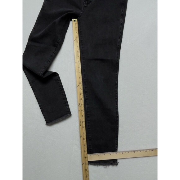 Madewell 10” High Rise Skinny Jeans Raw Hem Women’s Size 28 Exposed Button Fly - Picture 4 of 10